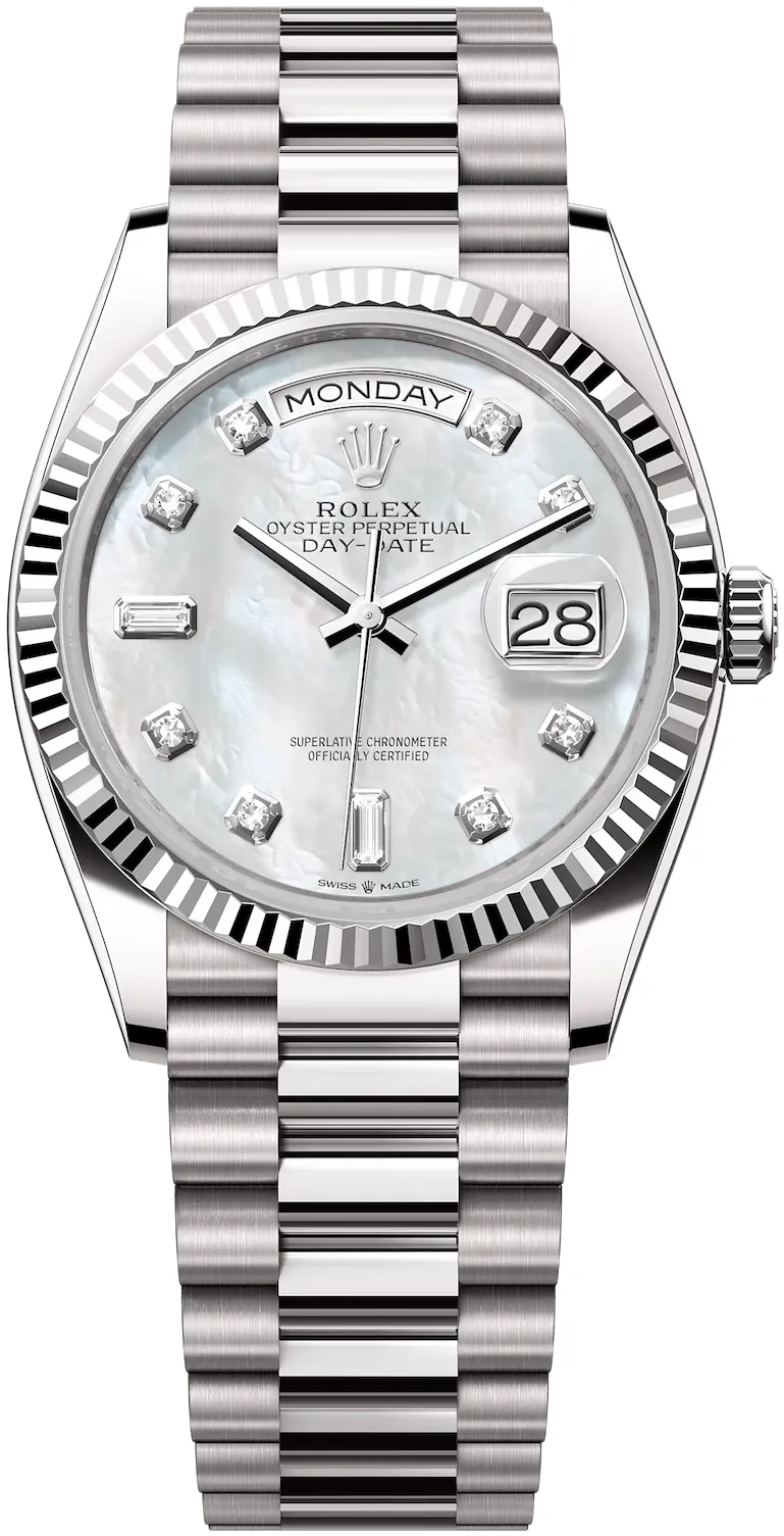 Rolex Day-Date 36 128239-0007 36mm 18k white gold White