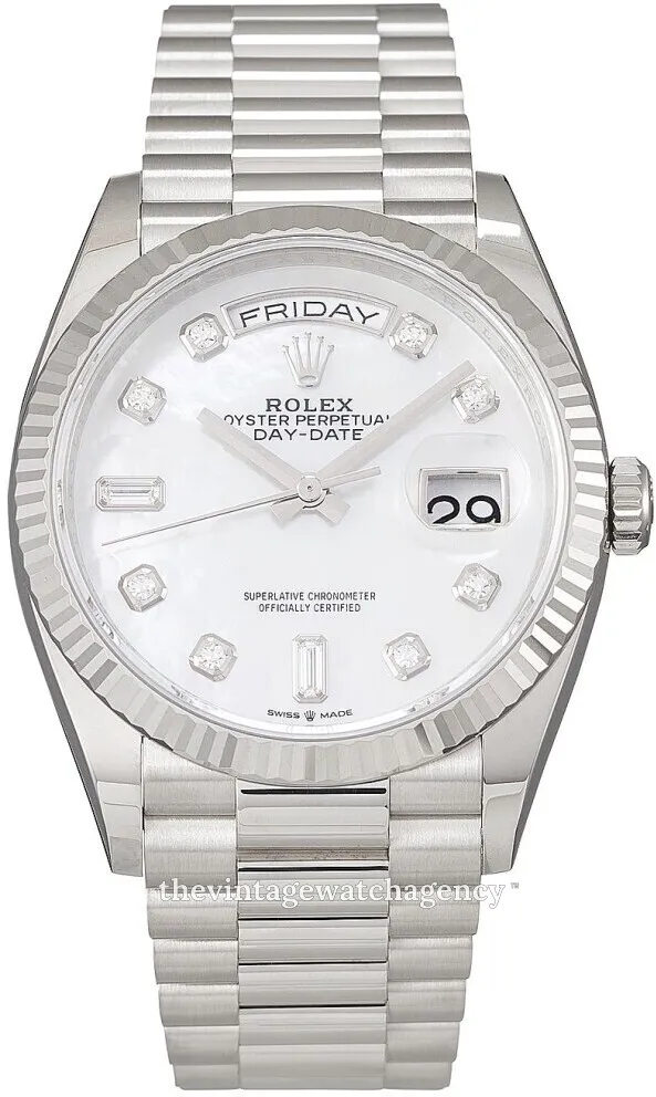 Rolex Day-Date 36 128239-0007 36mm 18k white gold White