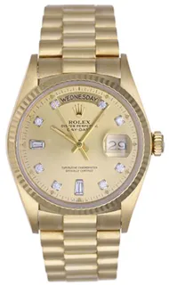 Rolex Day-Date 36 18038 Yellow gold Champagne