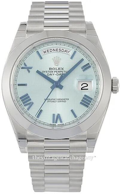 Rolex Day-Date 40 228206-0001 40mm Platinum Blue