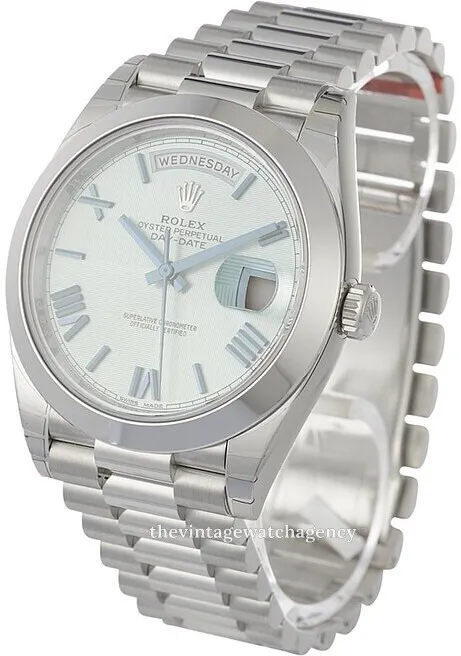 Rolex Day-Date 40 228206-0001 40mm Platinum Blue 1