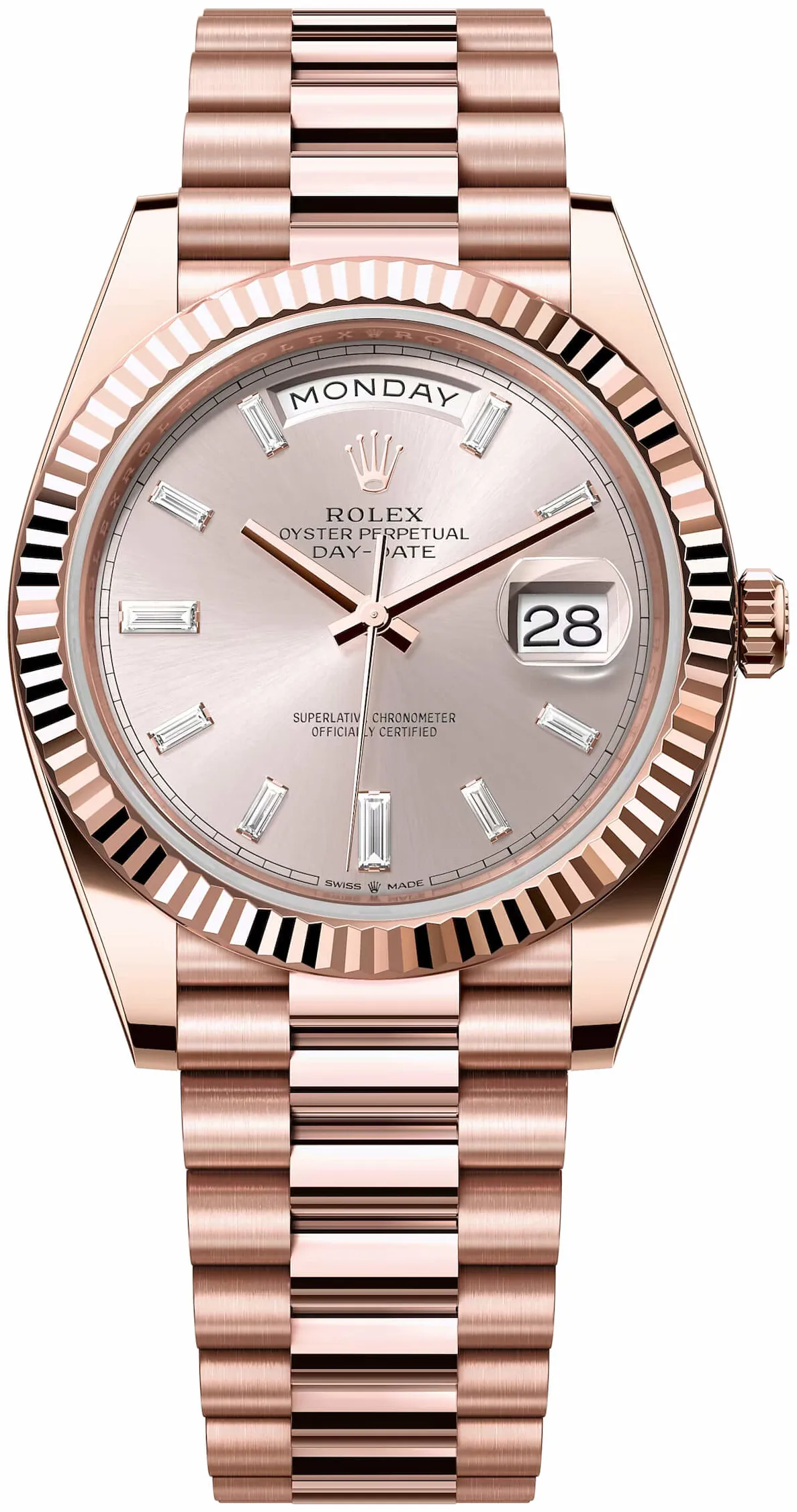 Rolex Day-Date 40 228235-0004 40mm Everose gold Gray