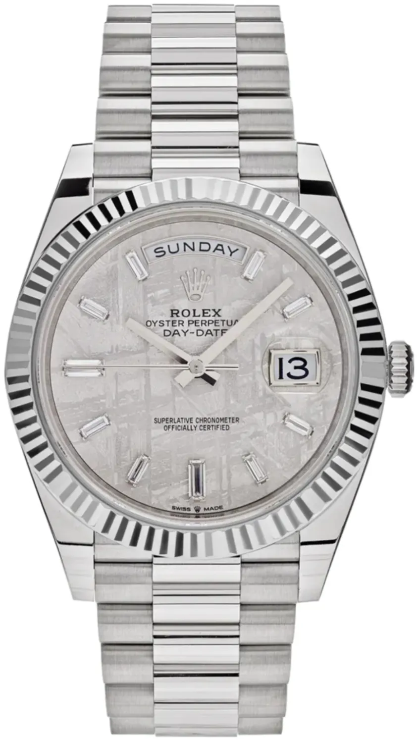 Rolex Day-Date 40 228239 40mm White gold and 18k white gold Meteorite