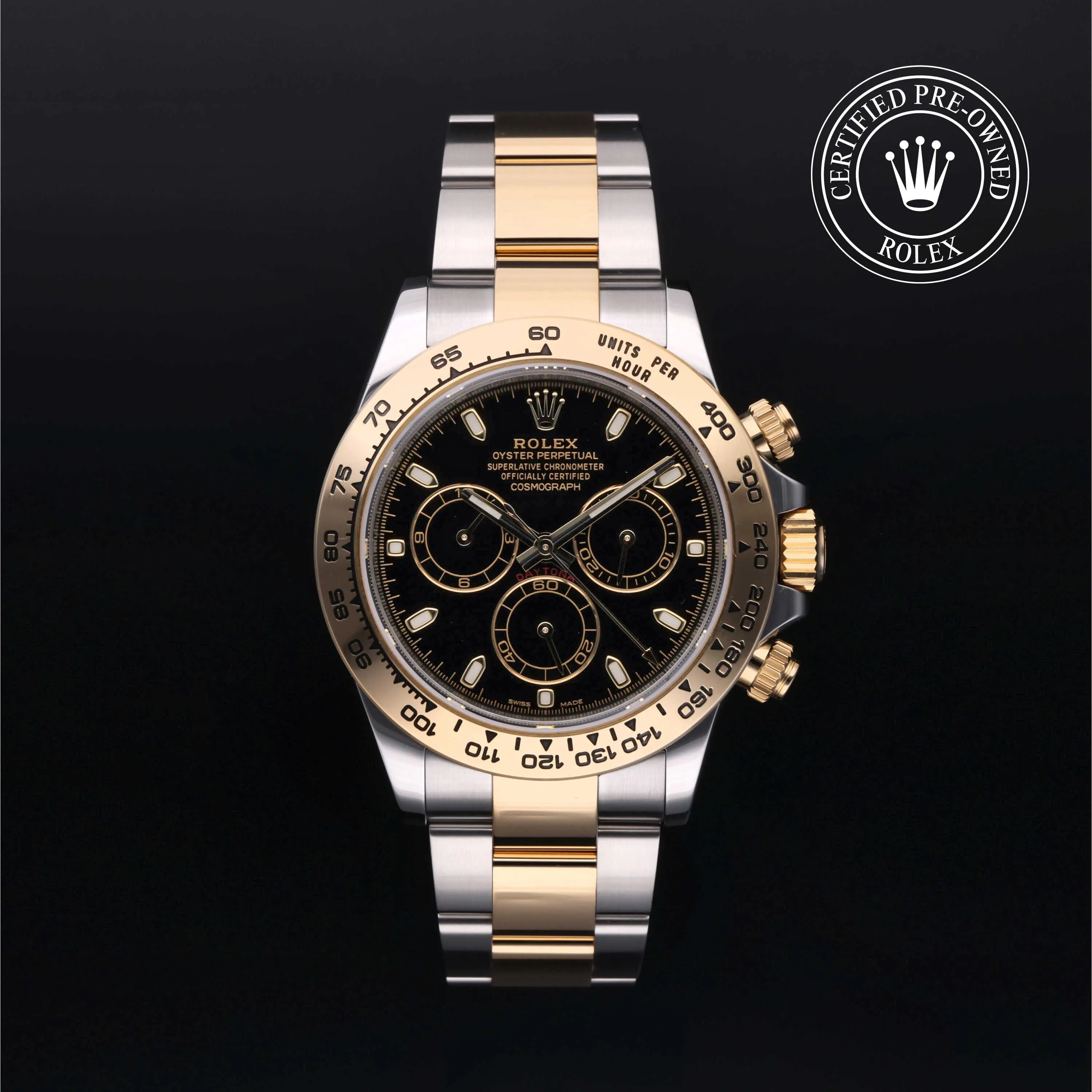 Rolex Daytona 116503 40mm Yellow gold Black