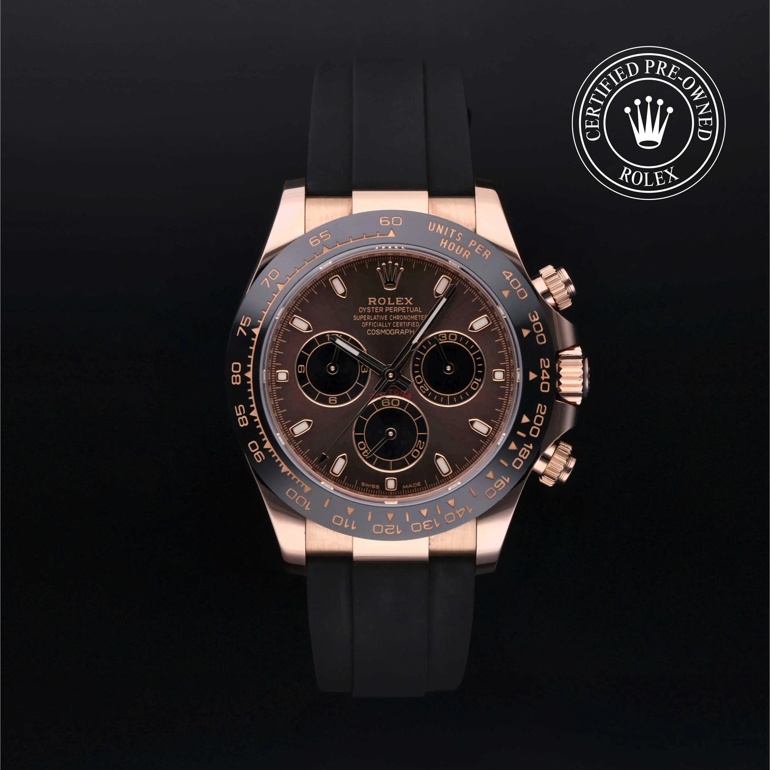 Rolex Daytona 116515ln 40mm Yellow gold Black and Brown