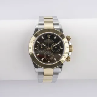 Rolex Daytona 116523 Stainless steel and 18k yellow gold Black