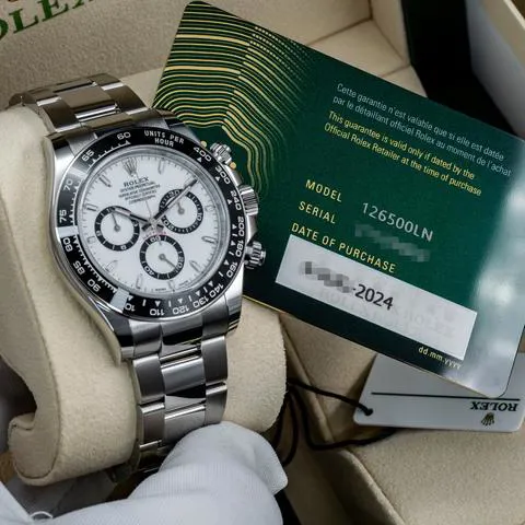 Rolex Daytona 126500LN 40mm Stainless steel White 4