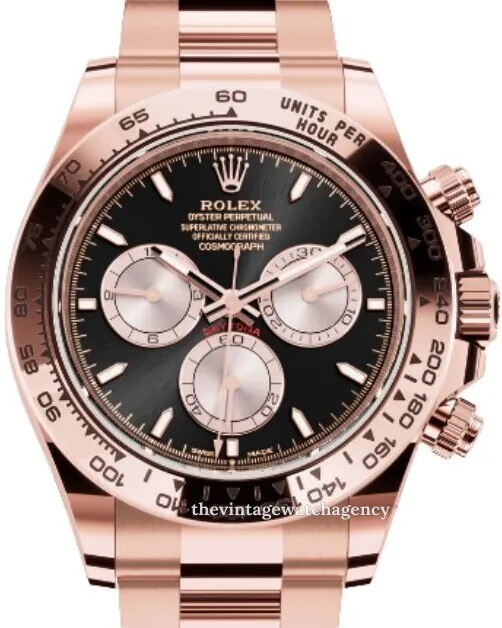 Rolex Daytona 126505-0001 40mm Everose gold Black 2