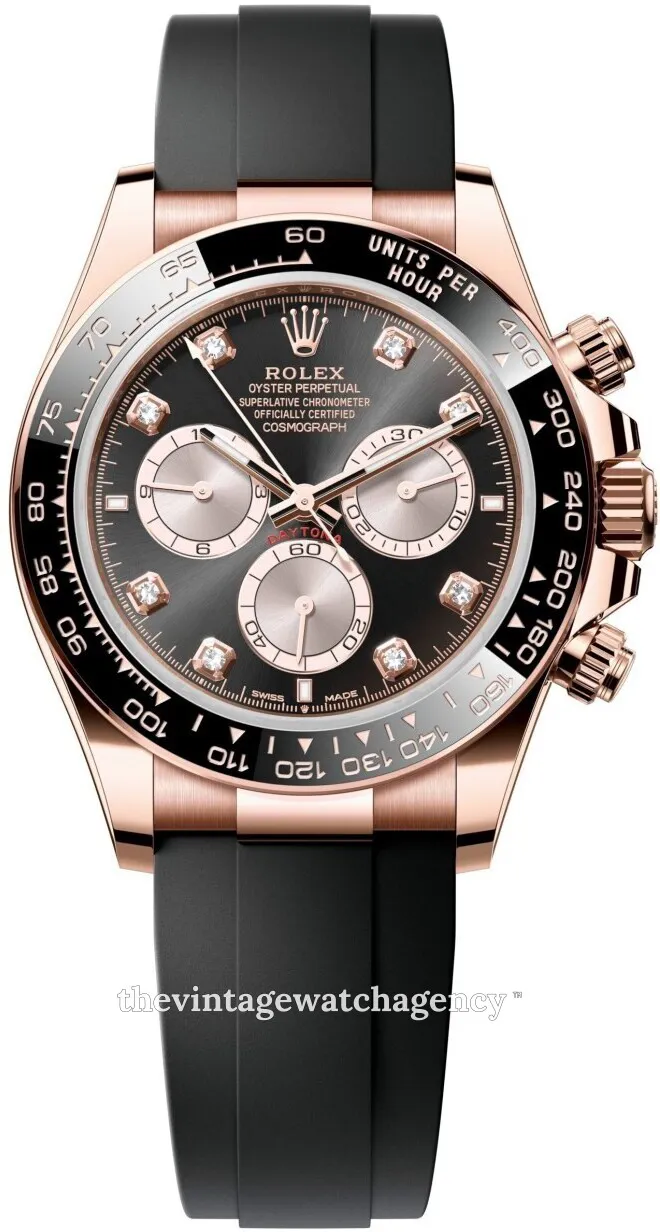 Rolex Daytona 126515LN-0004 40mm Everose gold Black