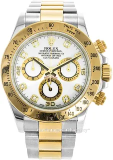 Rolex Daytona 116523/5 Polished steel 18 carat yellow gold White