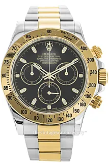 Rolex Daytona 116523/15 18 carat yellow gold steel Black