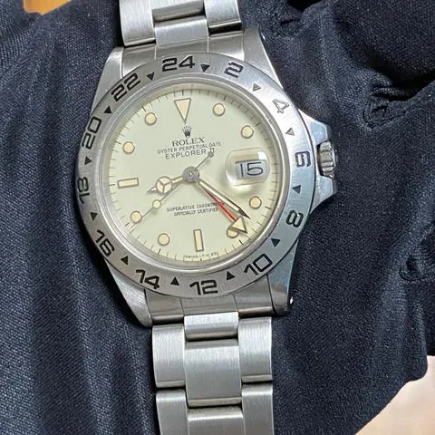 Rolex Explorer II 16550 40mm Stainless steel Cream