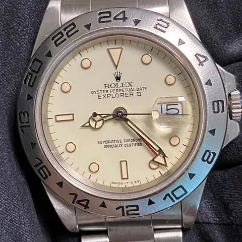 Rolex Explorer II 16550 40mm Stainless steel Cream 3