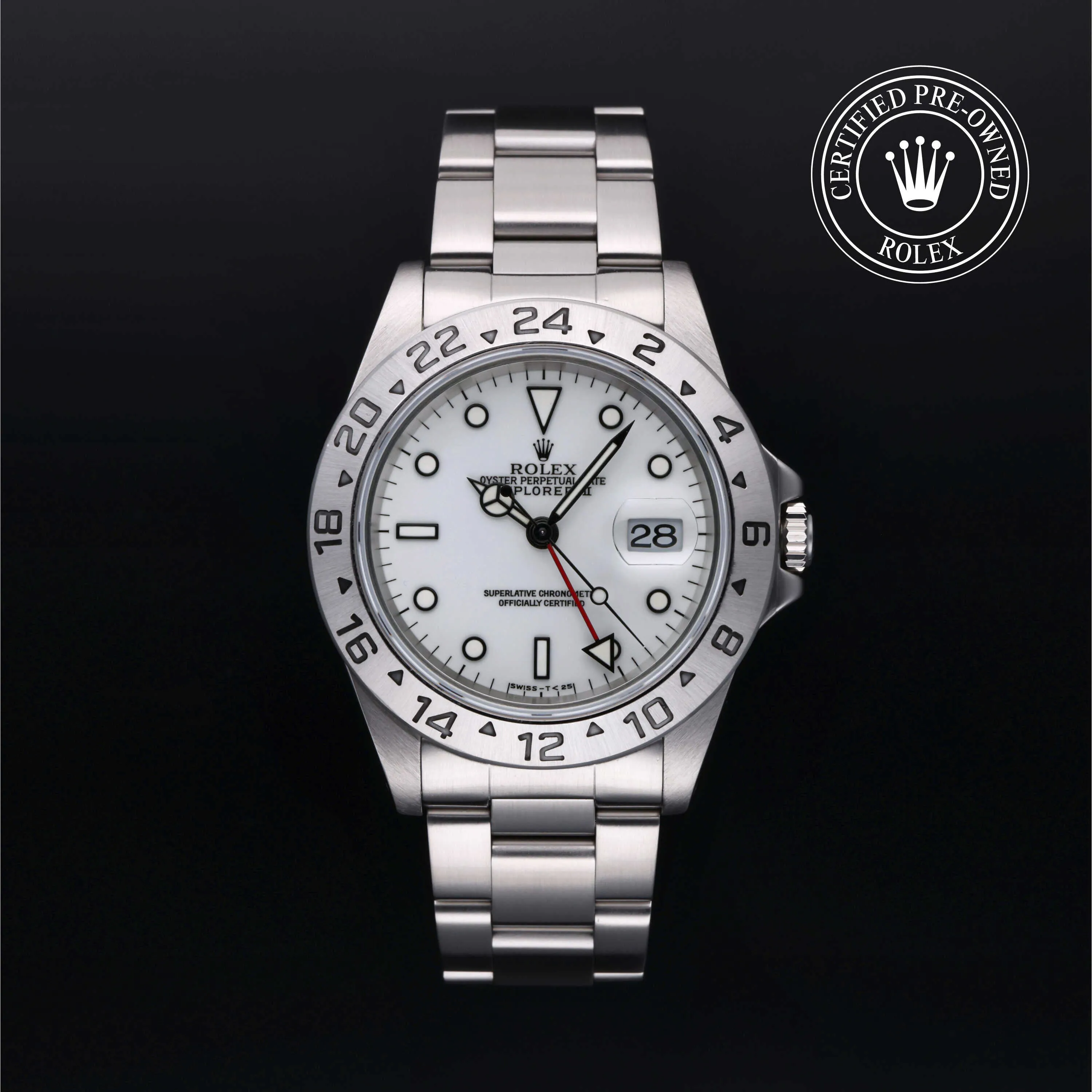 Rolex Explorer II 16570 40mm Stainless steel White