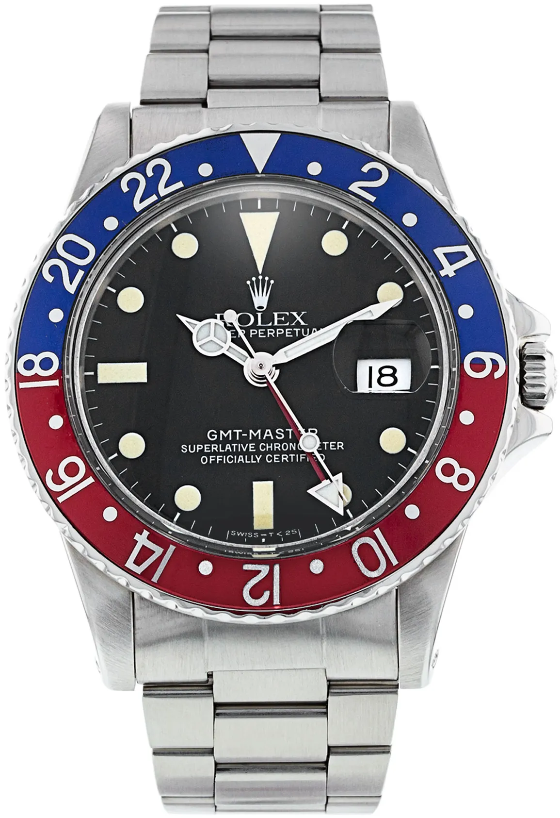 Rolex GMT-Master 16750 40mm Stainless steel Black