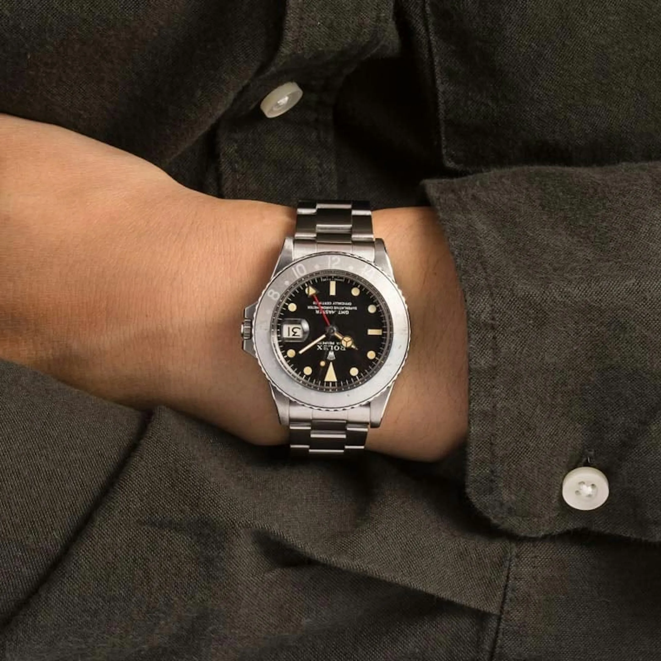 Rolex GMT-Master 1675 40mm Stainless steel Black