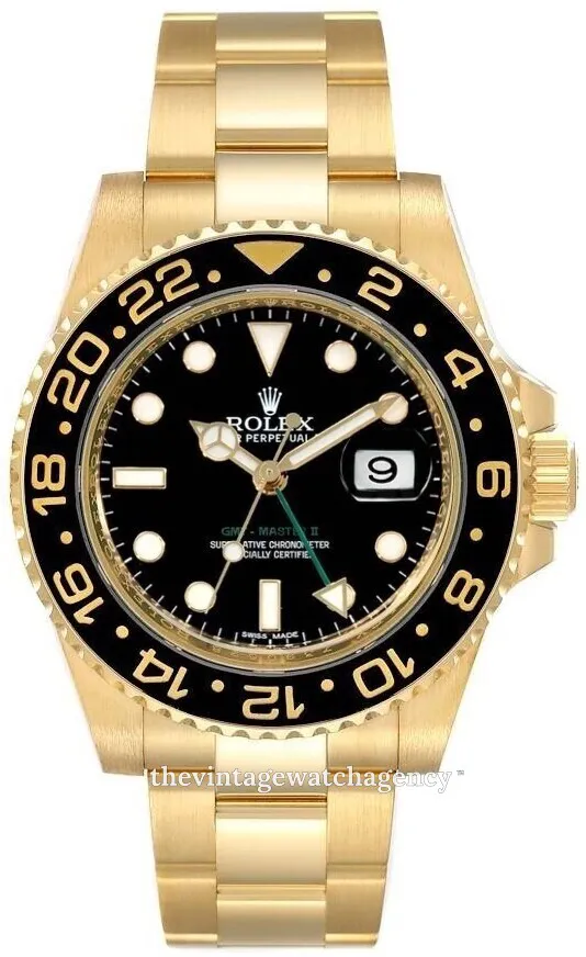 Rolex GMT-Master II 116718LN-0001 40mm Yellow gold Black