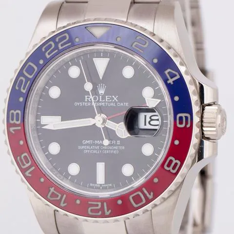 Rolex GMT-Master II 116719BLRO 40mm White gold Black 3