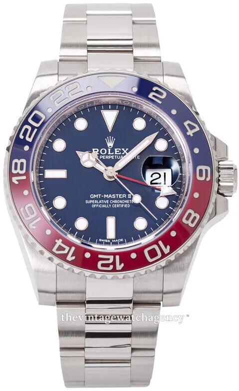 Rolex GMT-Master II 116719BLRO-0001 40mm 18k white gold Black