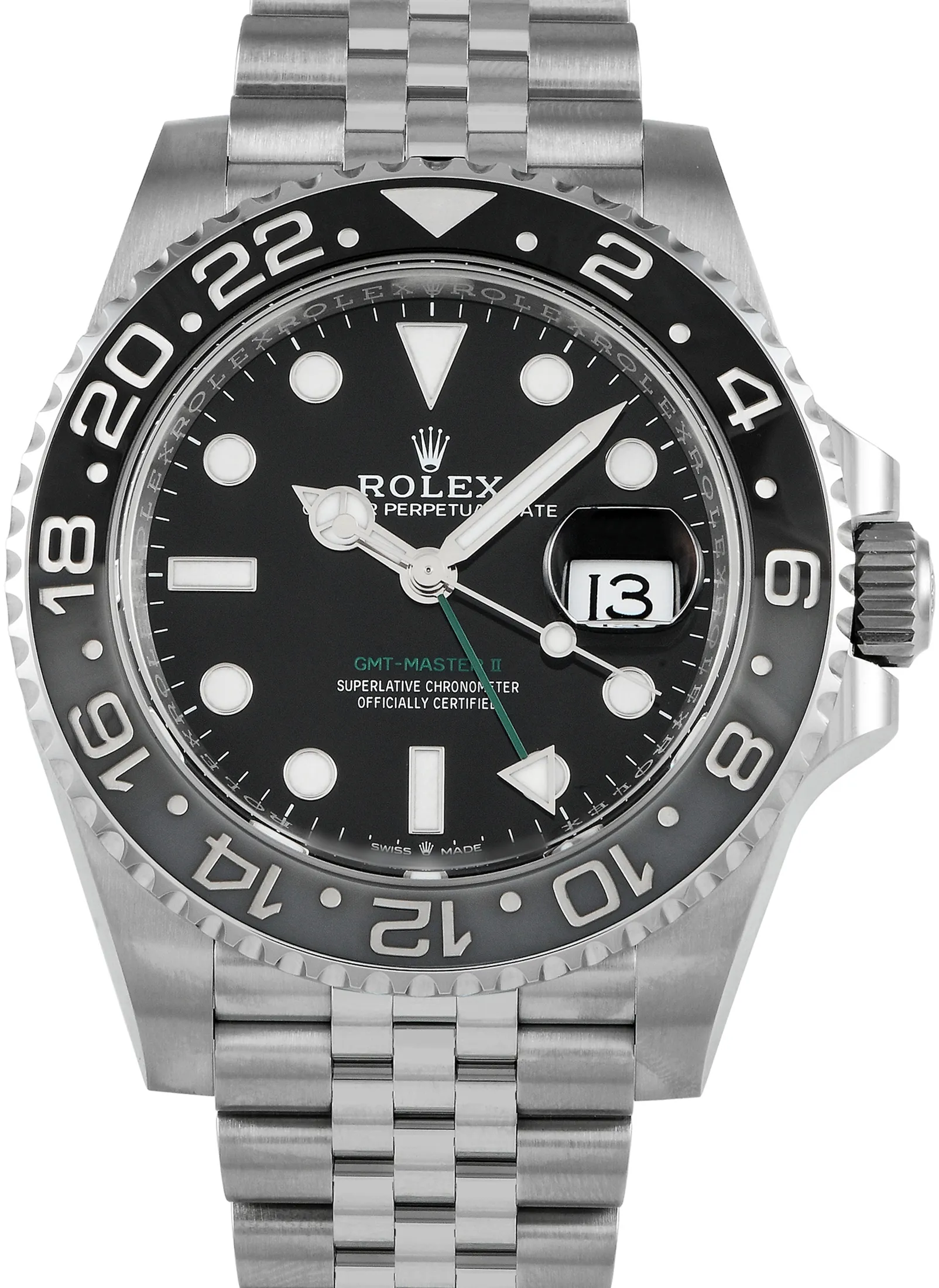 Rolex GMT-Master II 126710GRNR 40mm Stainless steel Black