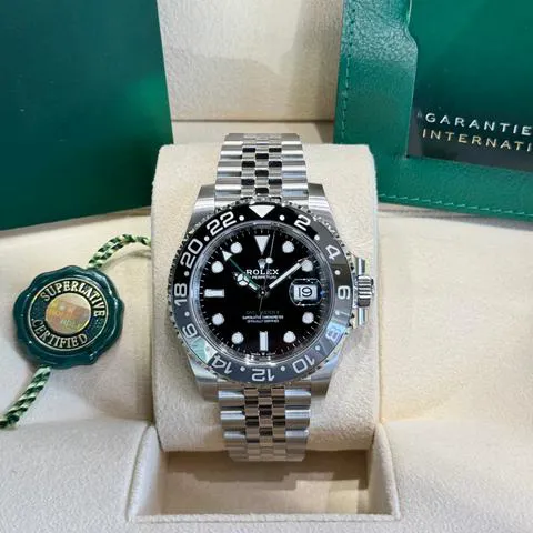 Rolex GMT-Master II 126710GRNR 40mm Stainless steel Black