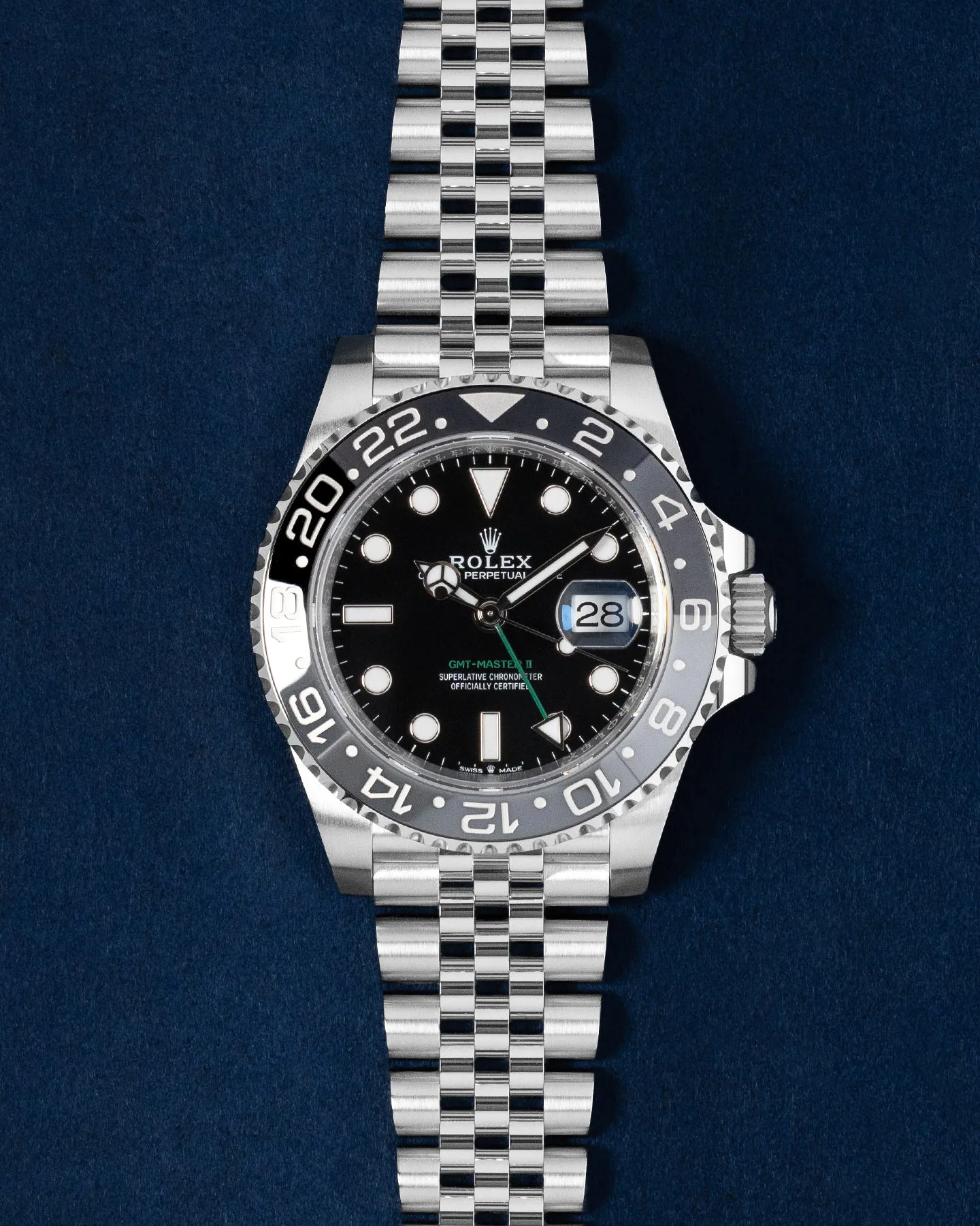 Rolex GMT-Master II 126710GRNR 40mm Stainless steel Black