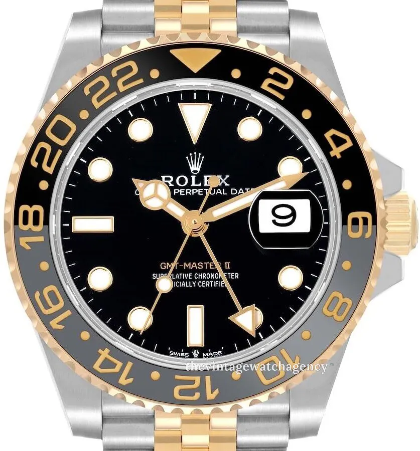 Rolex GMT-Master II 126713GRNR-0001 40mm Yellow gold and Oystersteel Black 1