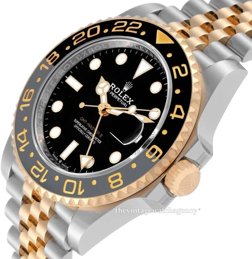 Rolex GMT-Master II 126713GRNR-0001 40mm Yellow gold and Oystersteel Black 2