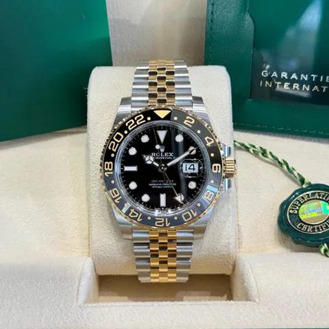 Rolex GMT-Master II 126713GRNR 40mm Yellow gold and Stainless steel Black