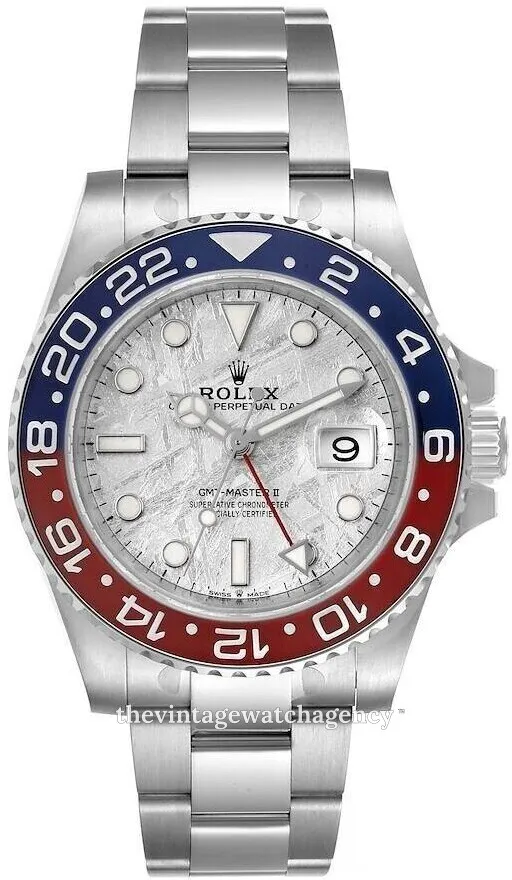 Rolex GMT-Master II 126719BLRO-0002 40mm 18k white gold Silver