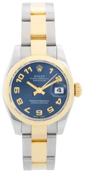 Rolex Lady-Datejust 179163 26mm Yellow gold and Stainless steel Blue