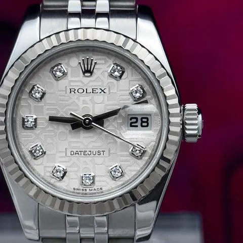 Rolex Lady-Datejust 179174 26mm Yellow gold and Stainless steel Silver