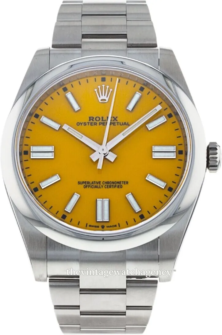 Rolex Oyster Perpetual 124300-0004 41mm Stainless steel Yellow