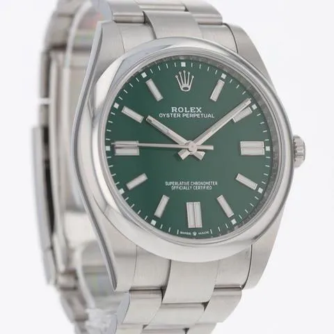 Rolex Oyster Perpetual 124300-0005 41mm Oystersteel Green 5