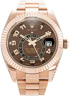 Rolex Sky-Dweller 326935-0003 Rose gold Brown