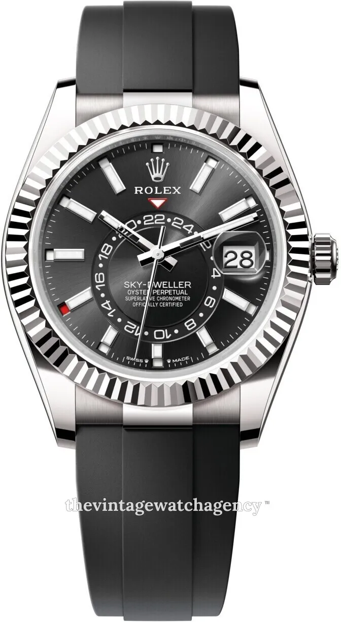 Rolex Sky-Dweller 336239-0002 42mm 18k white gold Black