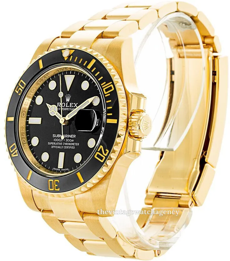 Rolex Submariner 116618LN-0001 40mm Yellow gold Black 1