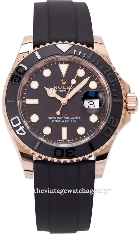 Rolex Yacht-Master 116655-0001 40mm Rose gold Black