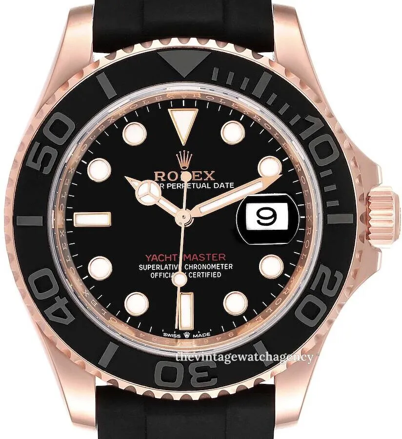 Rolex Yacht-Master 126655-0002 40mm Everose gold Black 1