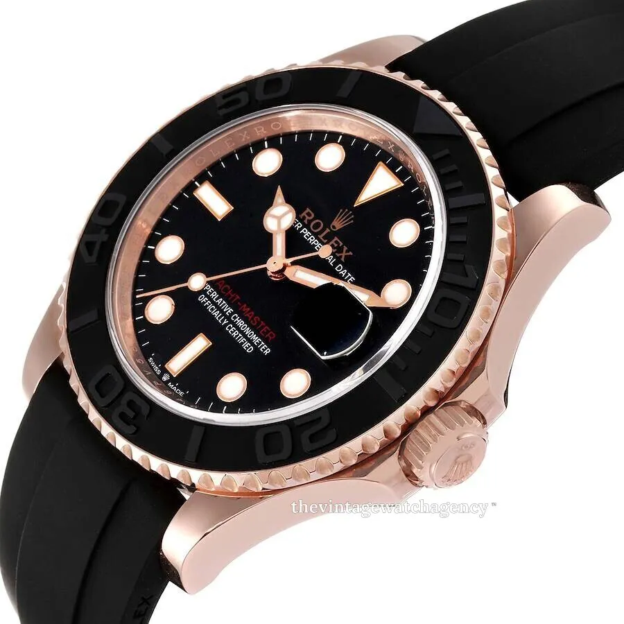 Rolex Yacht-Master 126655-0002 40mm Everose gold Black 2