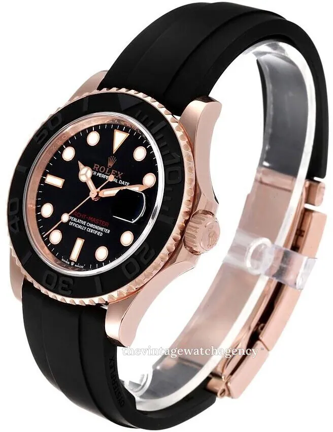 Rolex Yacht-Master 126655-0002 40mm Everose gold Black 4