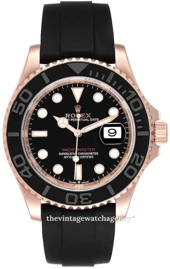 Rolex Yacht-Master 126655-0002 40mm Everose gold Black