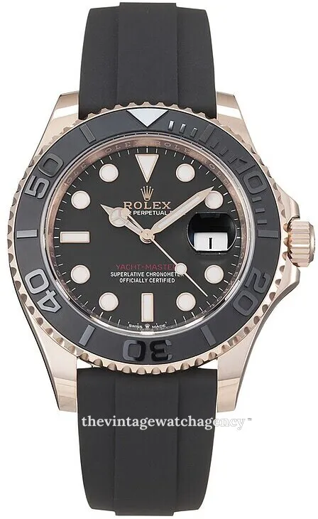 Rolex Yacht-Master 126655-0002 40mm Everose gold Black