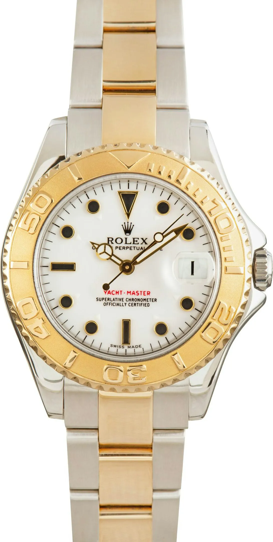 Rolex Yacht-Master 168623 35mm Yellow gold and Stainless steel White