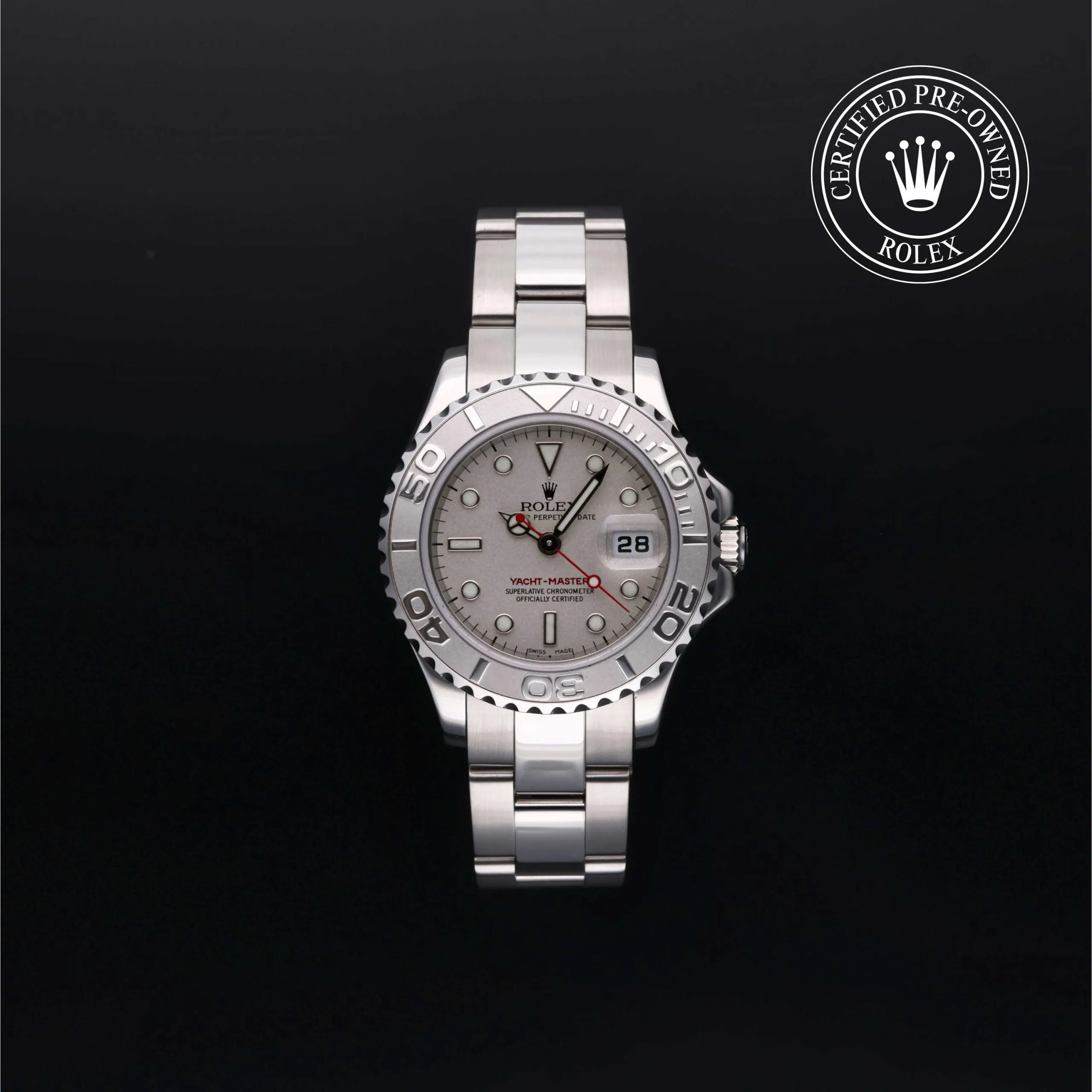 Rolex Yacht-Master 169622 29mm Platinum and Oystersteel Silver