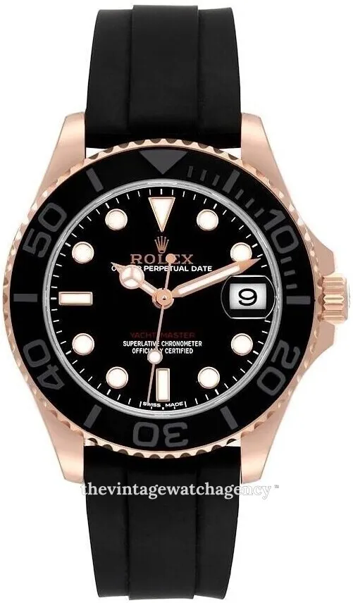 Rolex Yacht-Master 268655-0002 37mm 18k rose gold Black