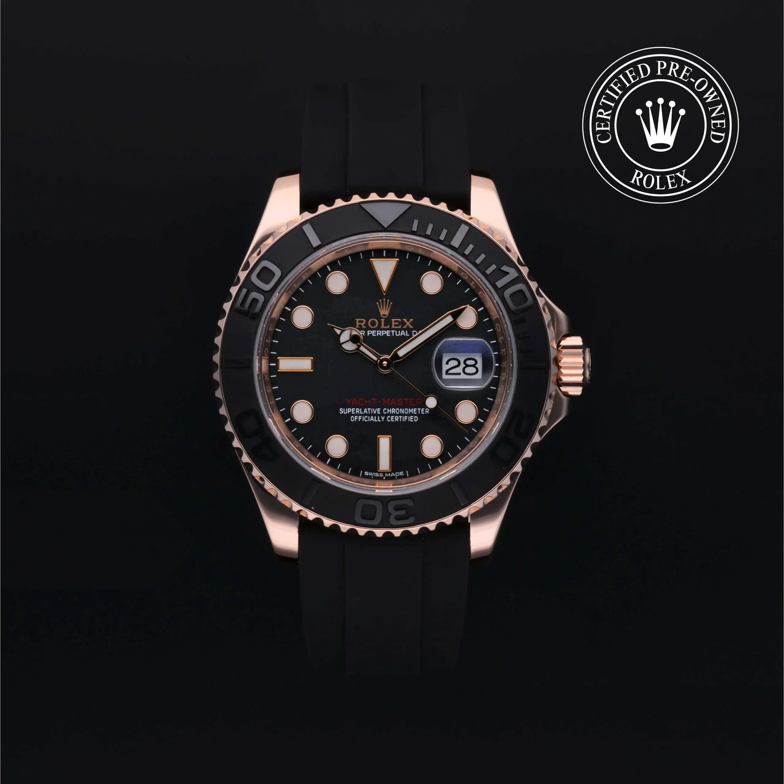 Rolex Yacht-Master 40 116655 40mm Rose gold Black