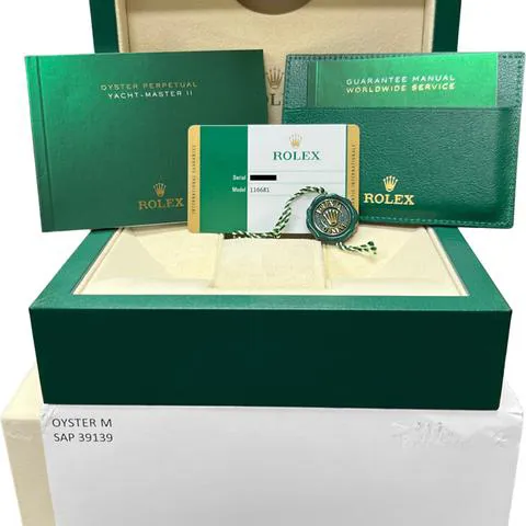 Rolex Yacht-Master II 116681 44mm Yellow gold and Stainless steel White 1