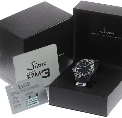 Sinn EZM 3 603.EZM-3 41mm Stainless steel Black 1