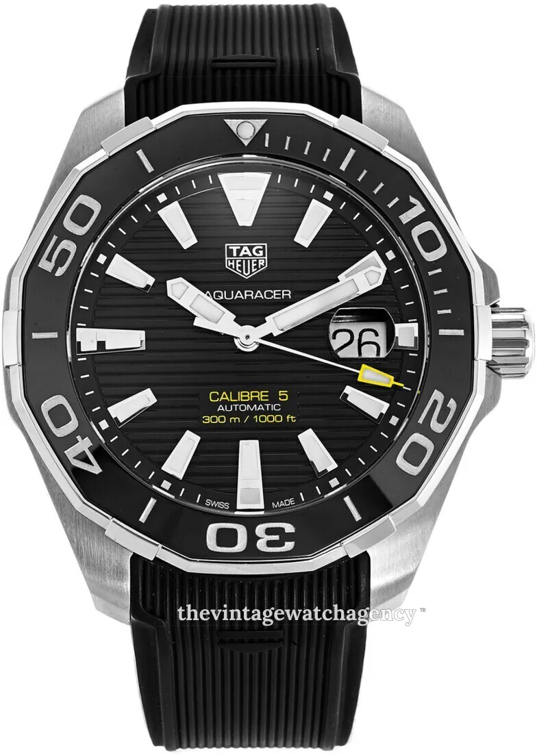 TAG Heuer Aquaracer WAY201A.FT6069 43mm Stainless steel Black